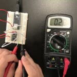 a multimeter and a circuit