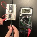 a multimeter and a circuit