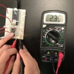 a multimeter and a circuit