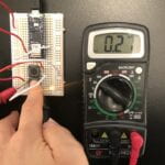 a multimeter and a circuit