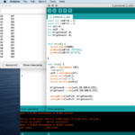 a screenshot of Arduino code