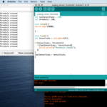 a screenshot of Arduino code