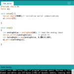 a screenshot of Arduino code