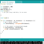 a screenshot of Arduino code