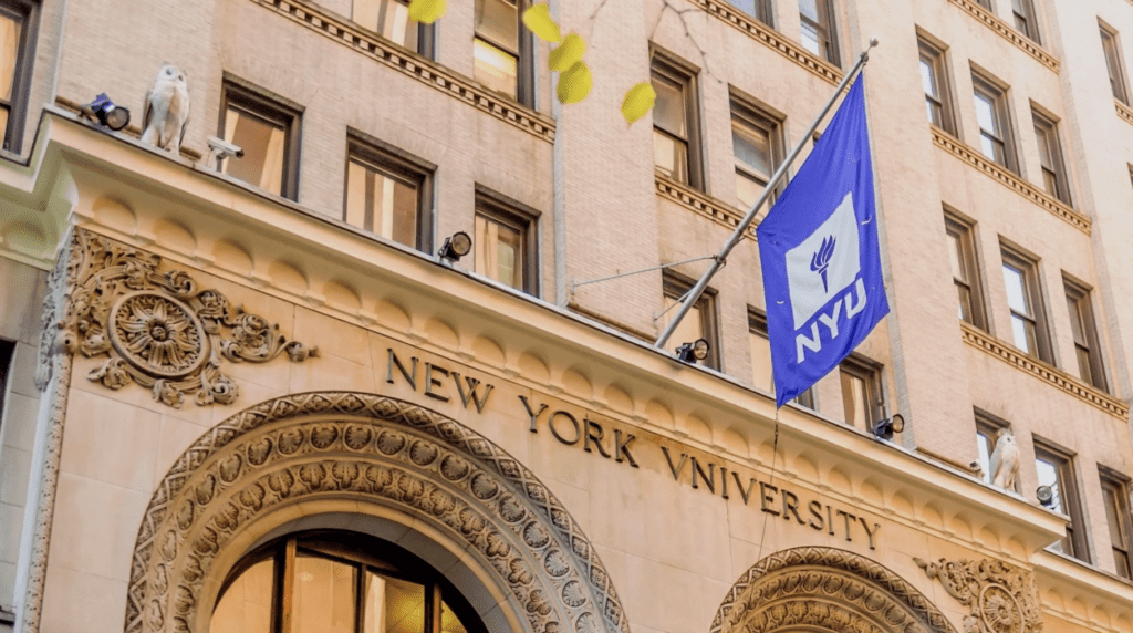 Screenshot of an NYU building