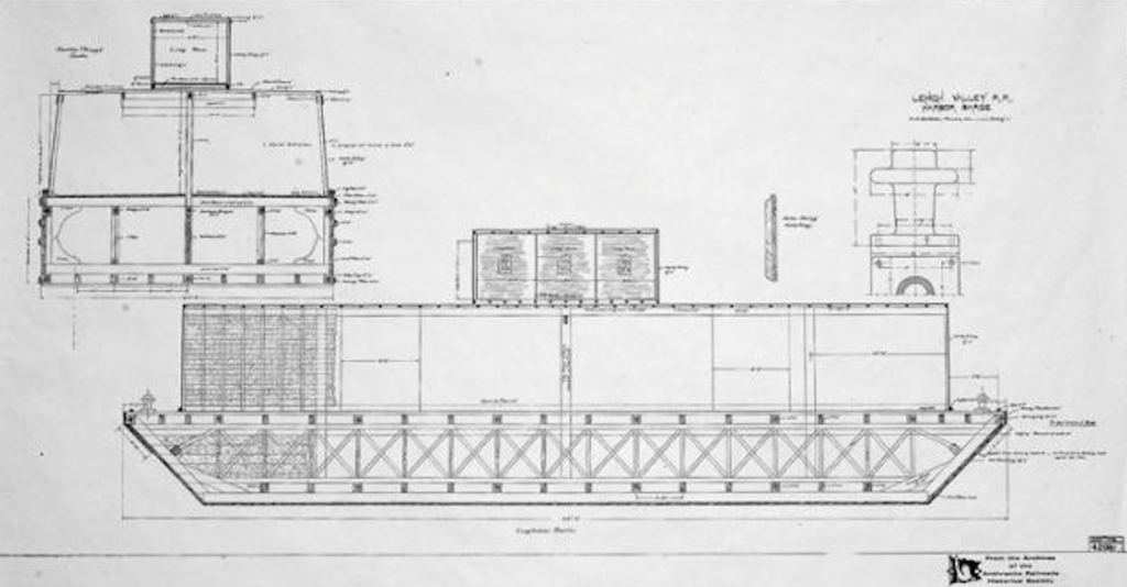 Construction section drawing of L.V.R.R. No. 79. Credit: Waterfront Museum