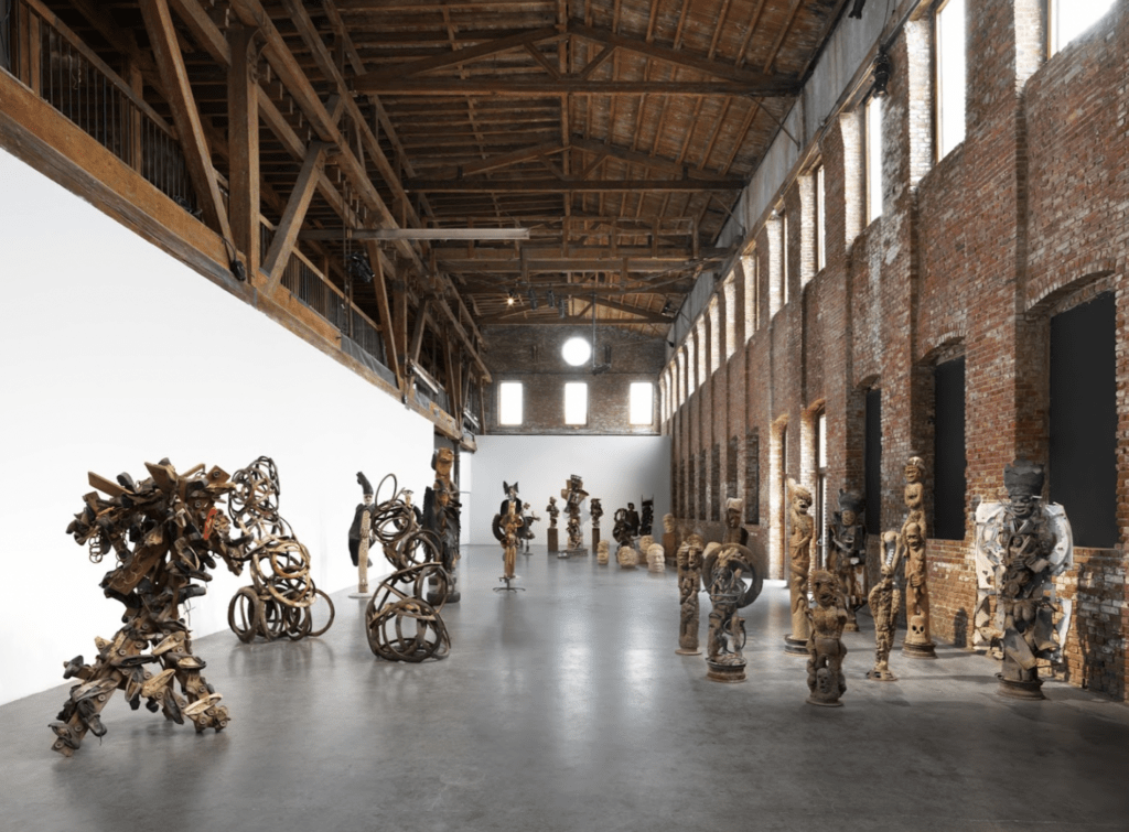 Interior view of Pioneer Works exhibition space.