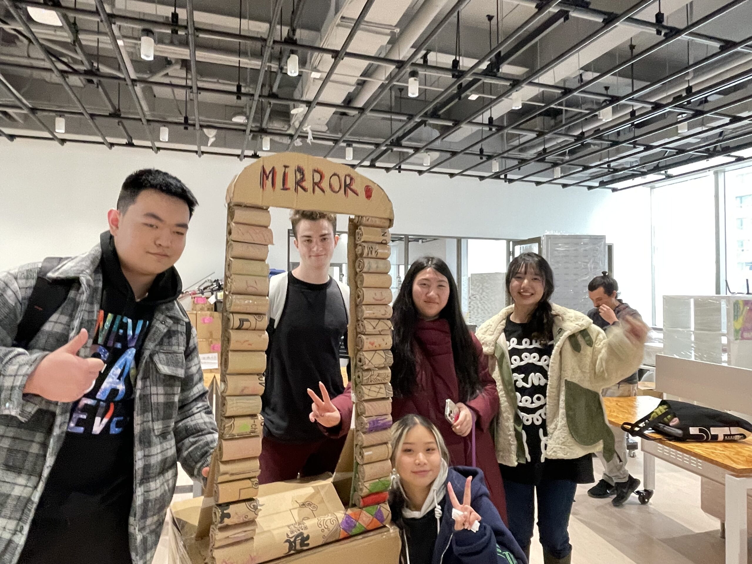 Group photo with the mirror