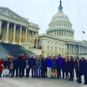 The class visits Capitol Hill