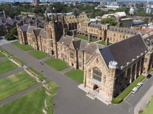 University of Sydney's Great Hall from above