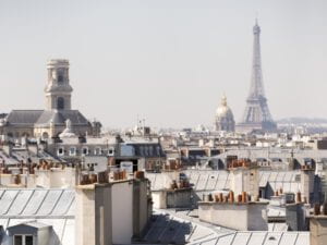 Paris skyline with the Eiffel Tower