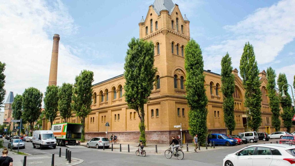 Kulturbrauerei complex on a day with blue sky