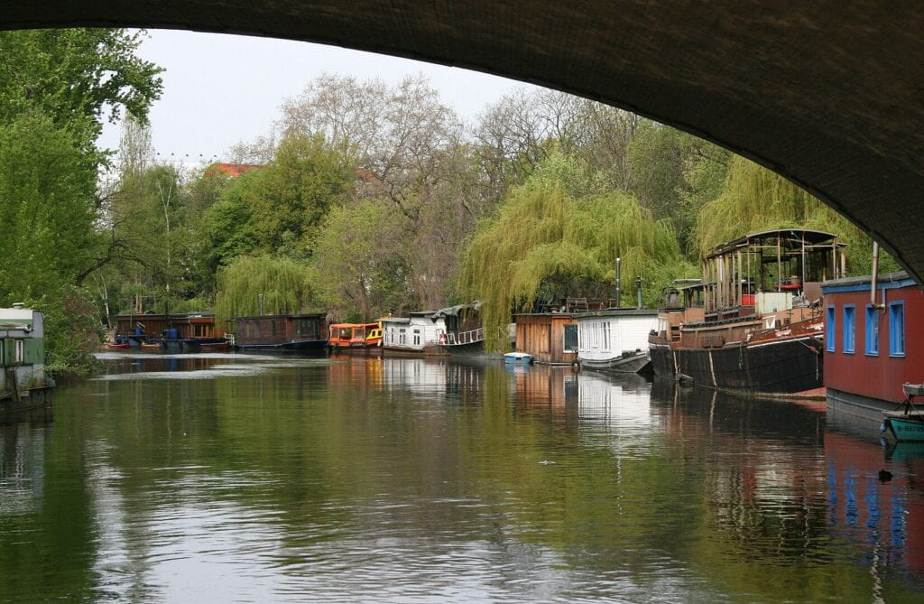 Houseboats on Berlin's Landwehrkanal