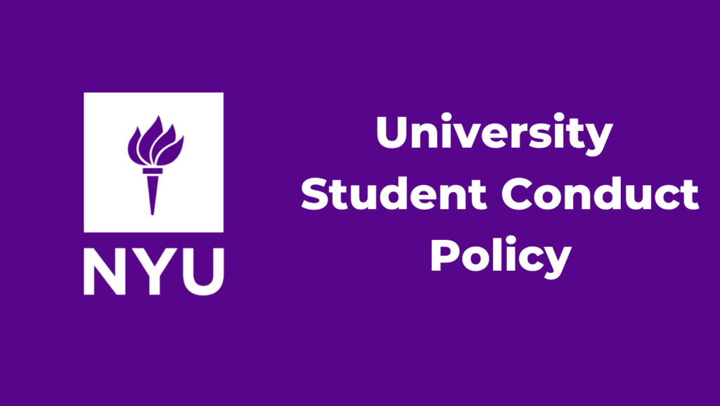 NYU Student Conduct Policy