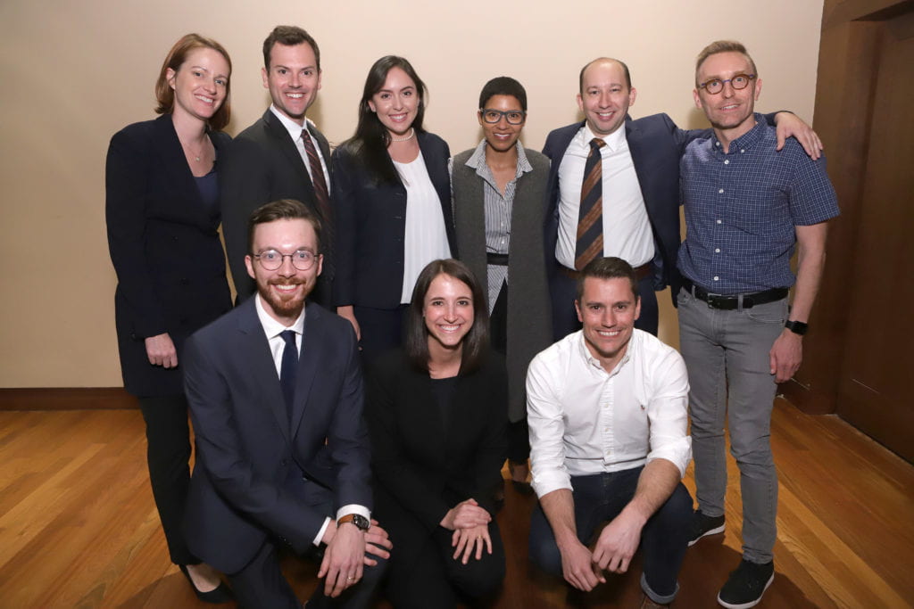 Image of people posing for a photo. Members of VPL and Melissa Murray (NYU Law)