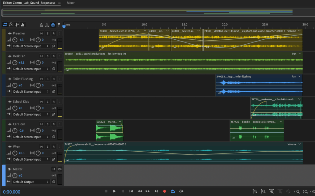 Adobe Audition Workspace View