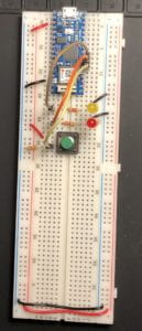 Full view of circuit (large breadboard)