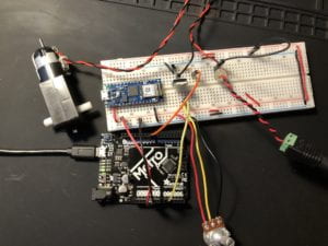 Motor Lab 1 Breadboard Setup