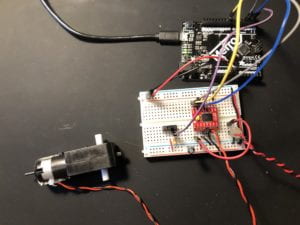 Motor Lab 2 Breadboard Setup