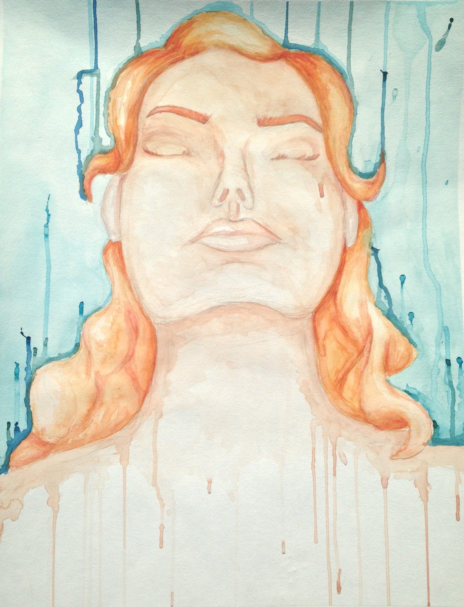 Watercolor of a queen by artist Evelyn Ziropoulos