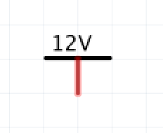 12 volt power symbol