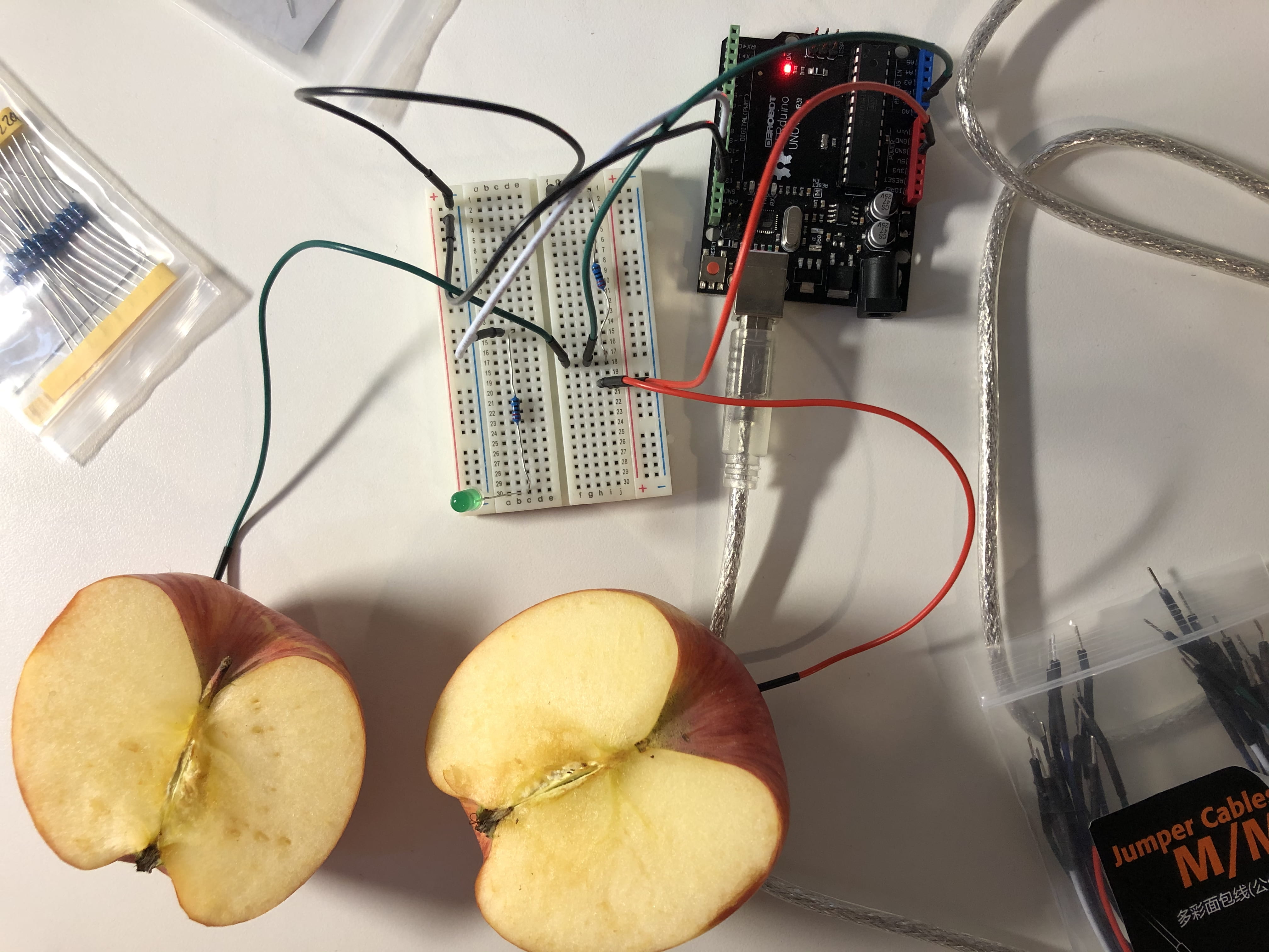 connect apple to circuit