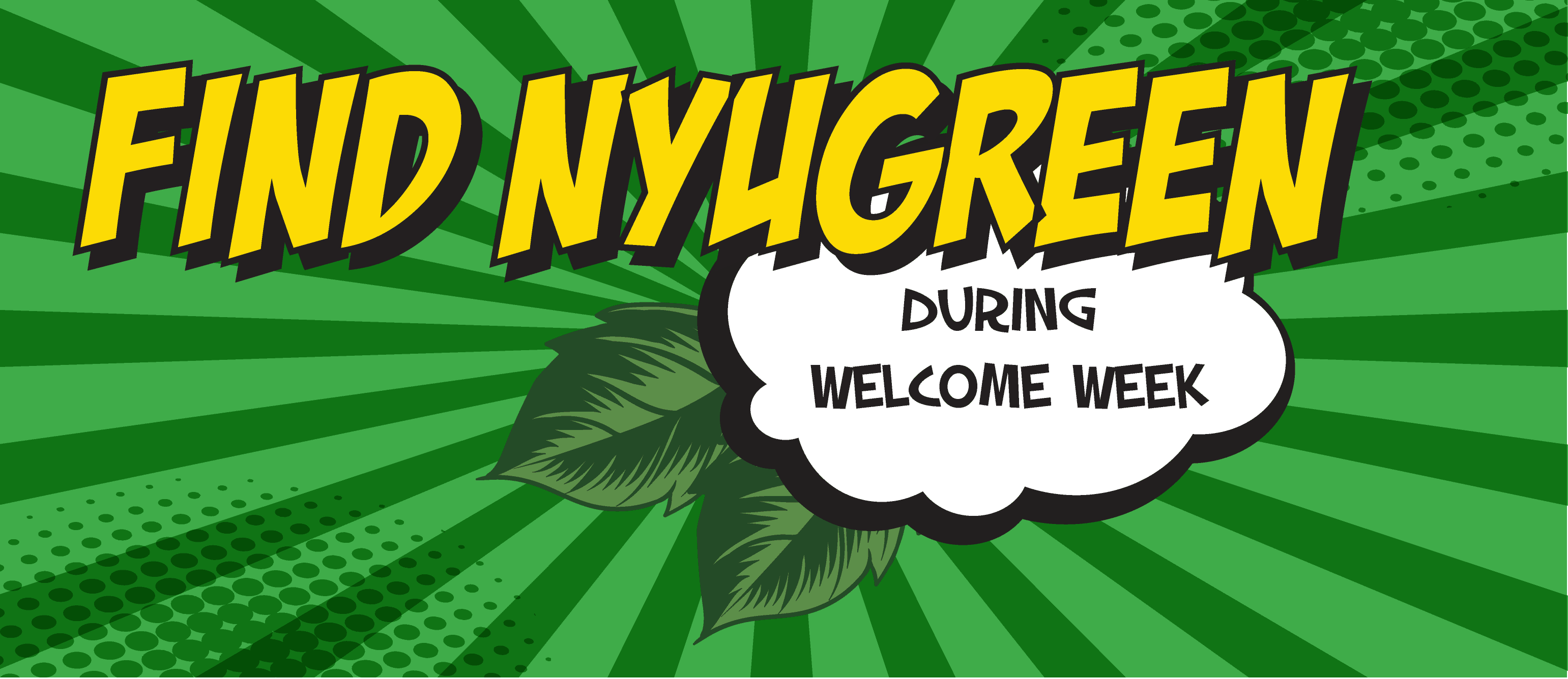 Find NYUGreen during Welcome Week