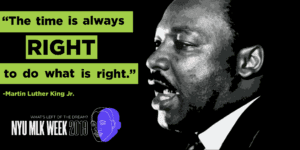 "The time is always right to do what is right." - MLK