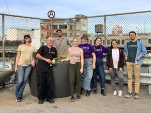 Volunteers posing together