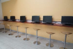 row of computers