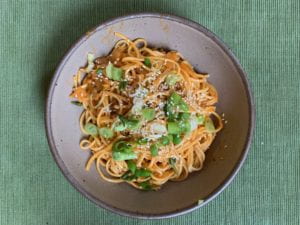 Pasta in a bowl