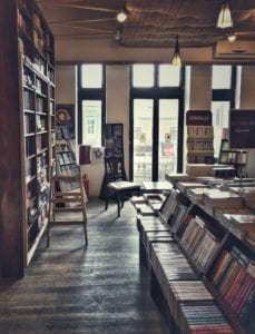 image of a bookstore full of books