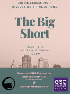 Big Short screening poster