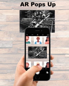 2/4 of the AR Storyboard - AR experience Pops Up