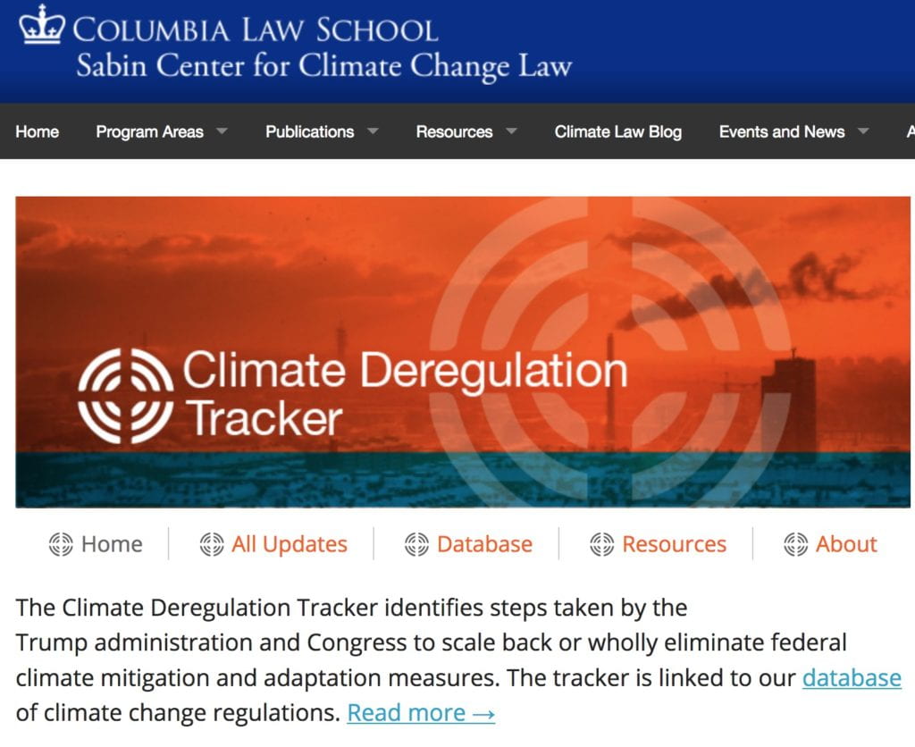 The Climate Deregulation Tracker identifies steps taken by the Trump administration and Congress to scale back or wholly eliminate federal climate mitigation and adaptation measures. 