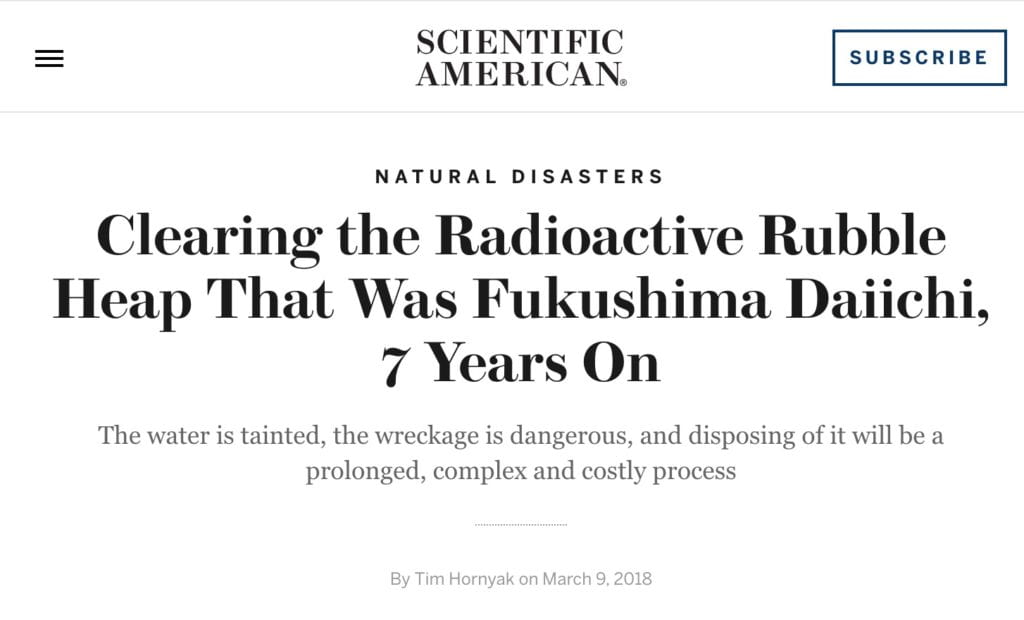 Fukushima's projected price tag