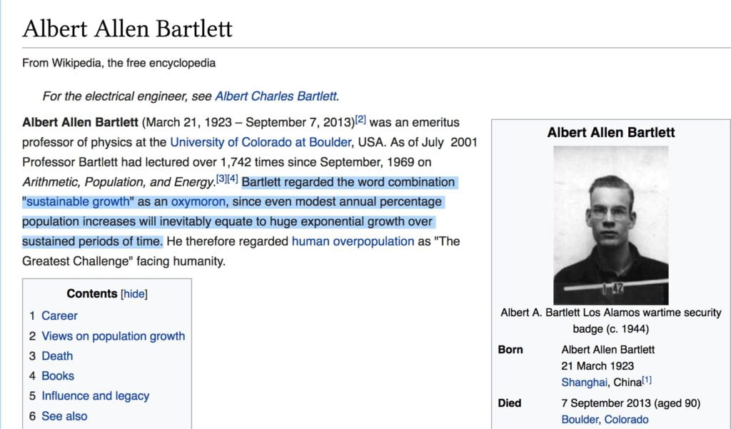 Dr. Bartlett, Wikipedia entry