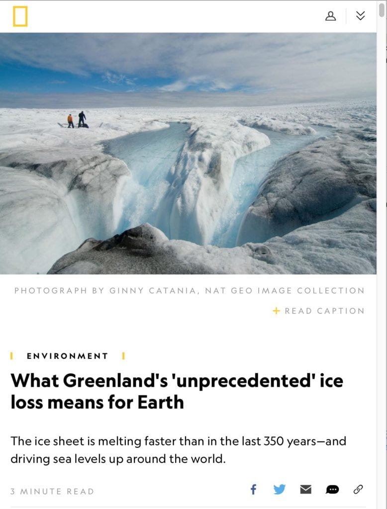 Greenland Ice Sheet Melting