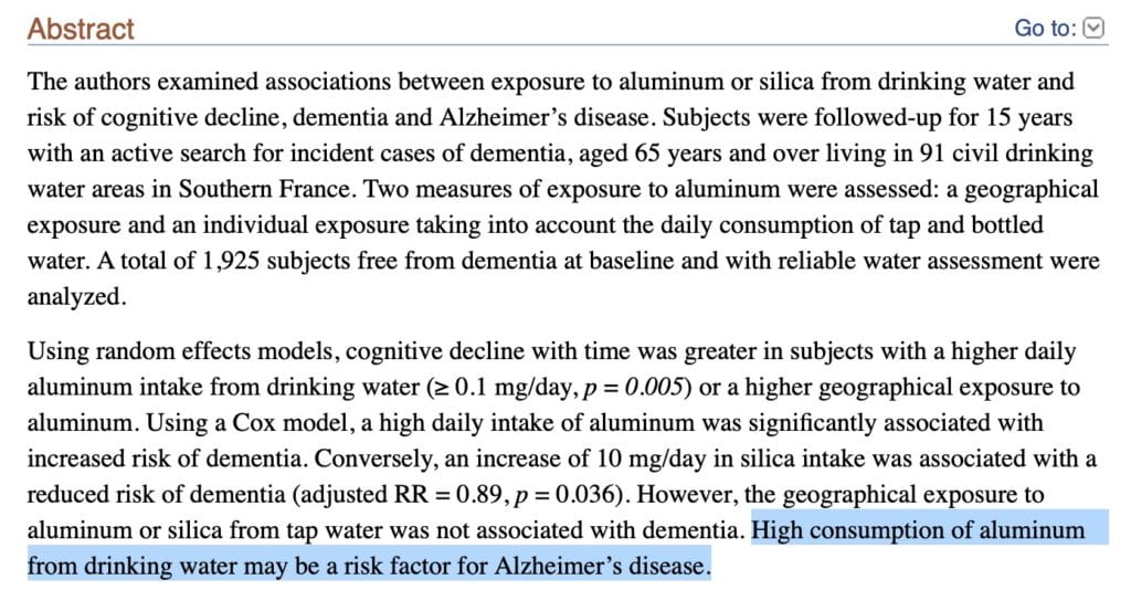 A review of epidemiologic studies on aluminum and silica in relation to Alzheimer's disease and associated disorders