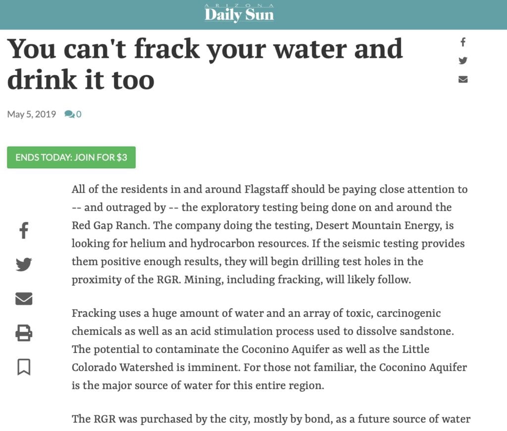 You can't frack your water and drink it too