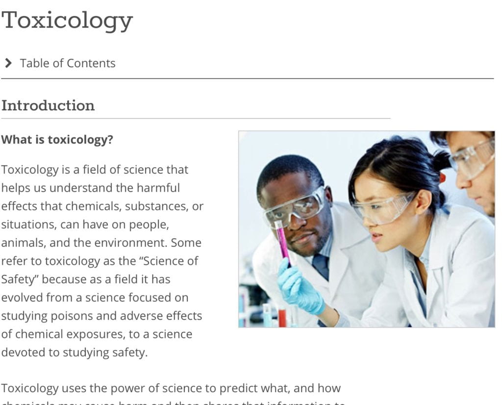 What is toxicology?