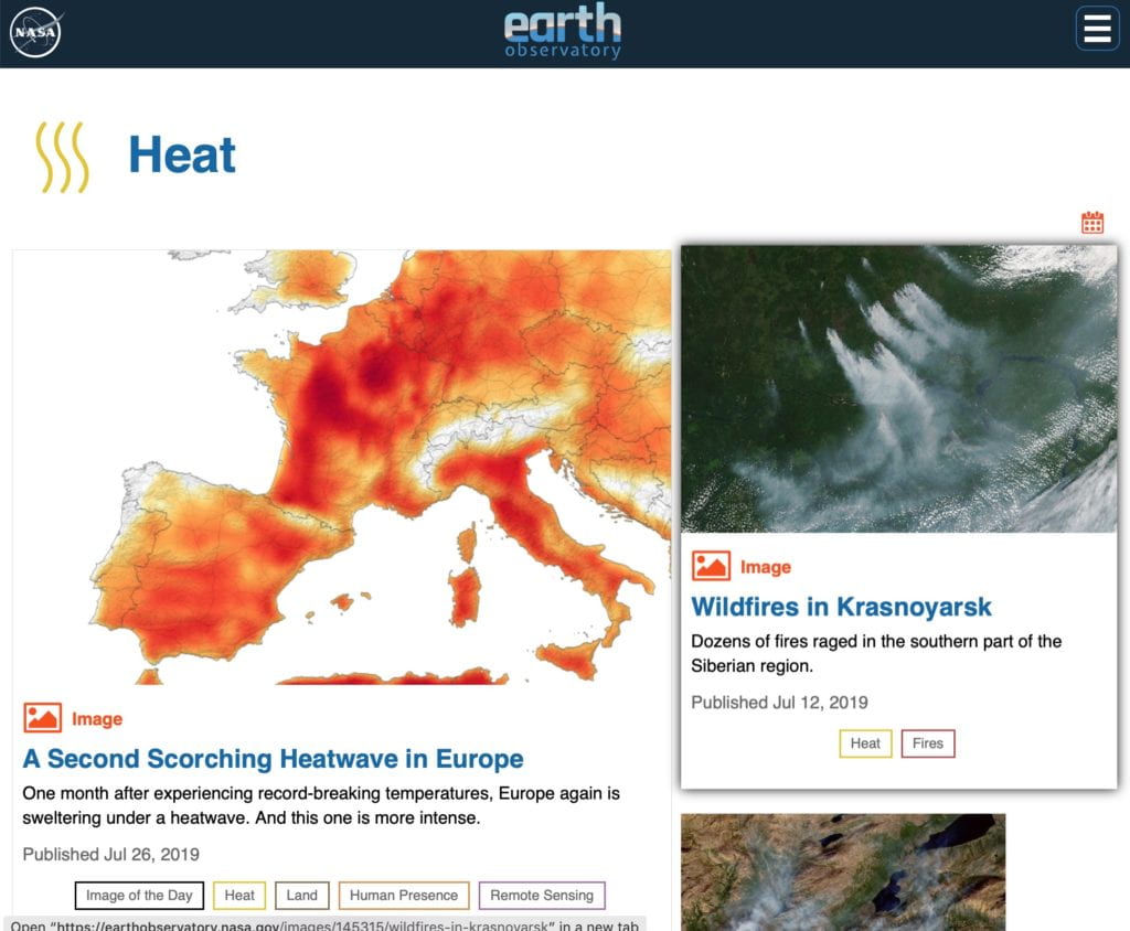 Heat wave in Europe