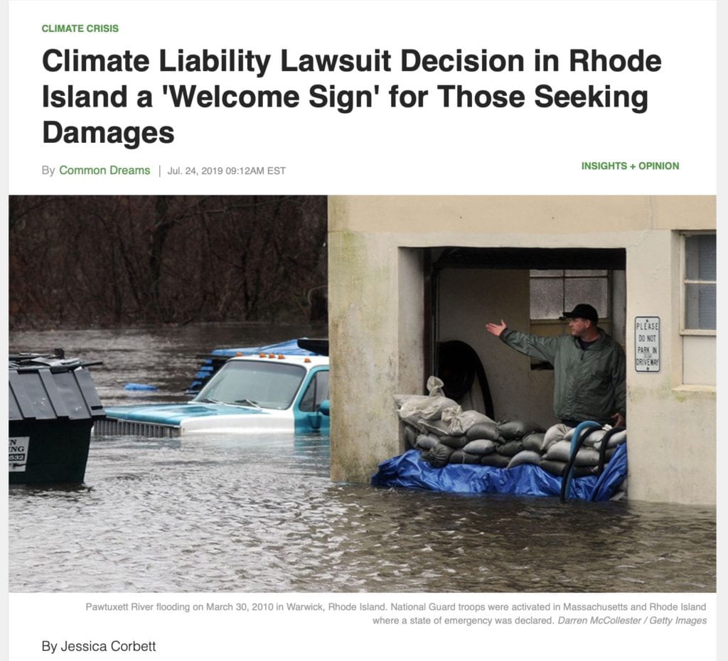 Flooding in Pawtucket, Rhode Island