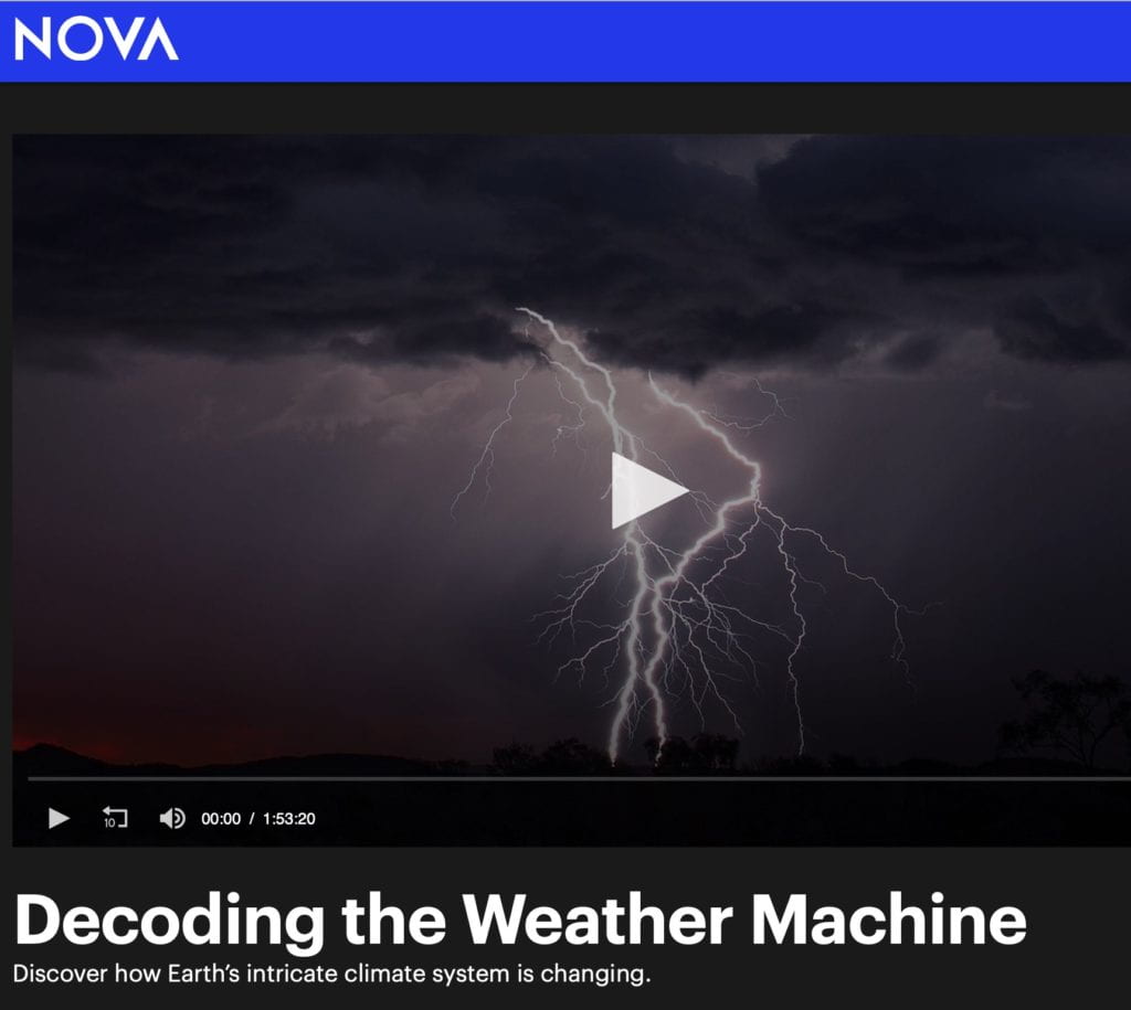 Weather video information page