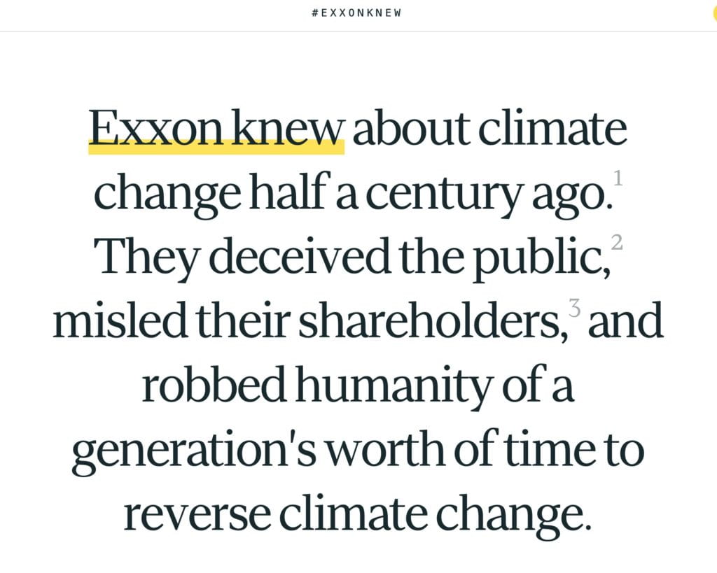 Exxon knew image