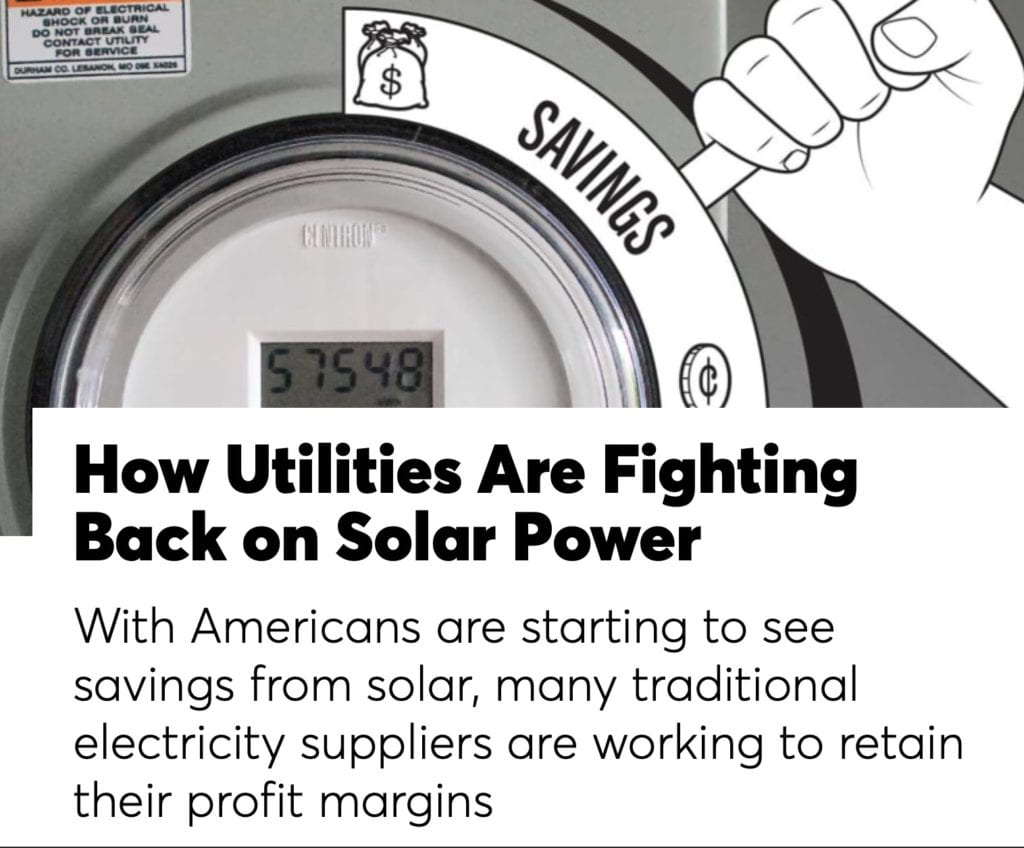 Utilities fighting solar power