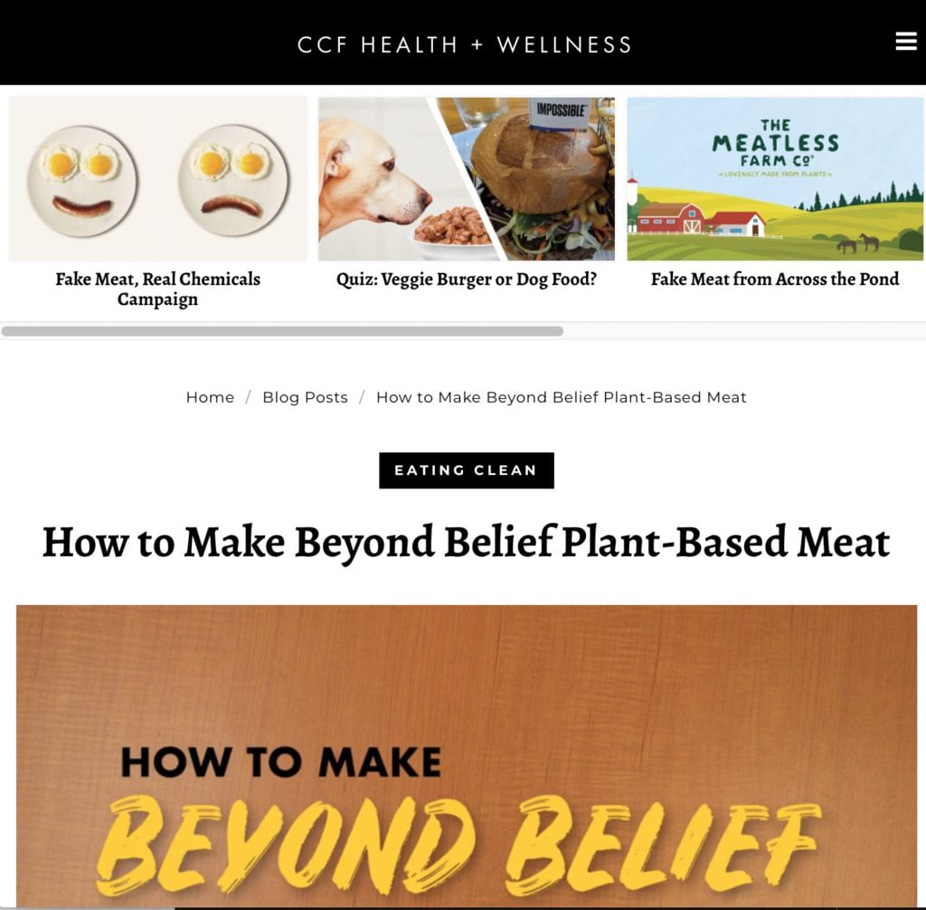 meat industry backed disinformation website