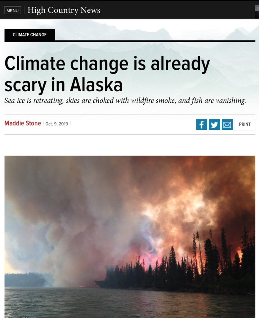 Climate change is already scary in Alaska - Maddie Stone