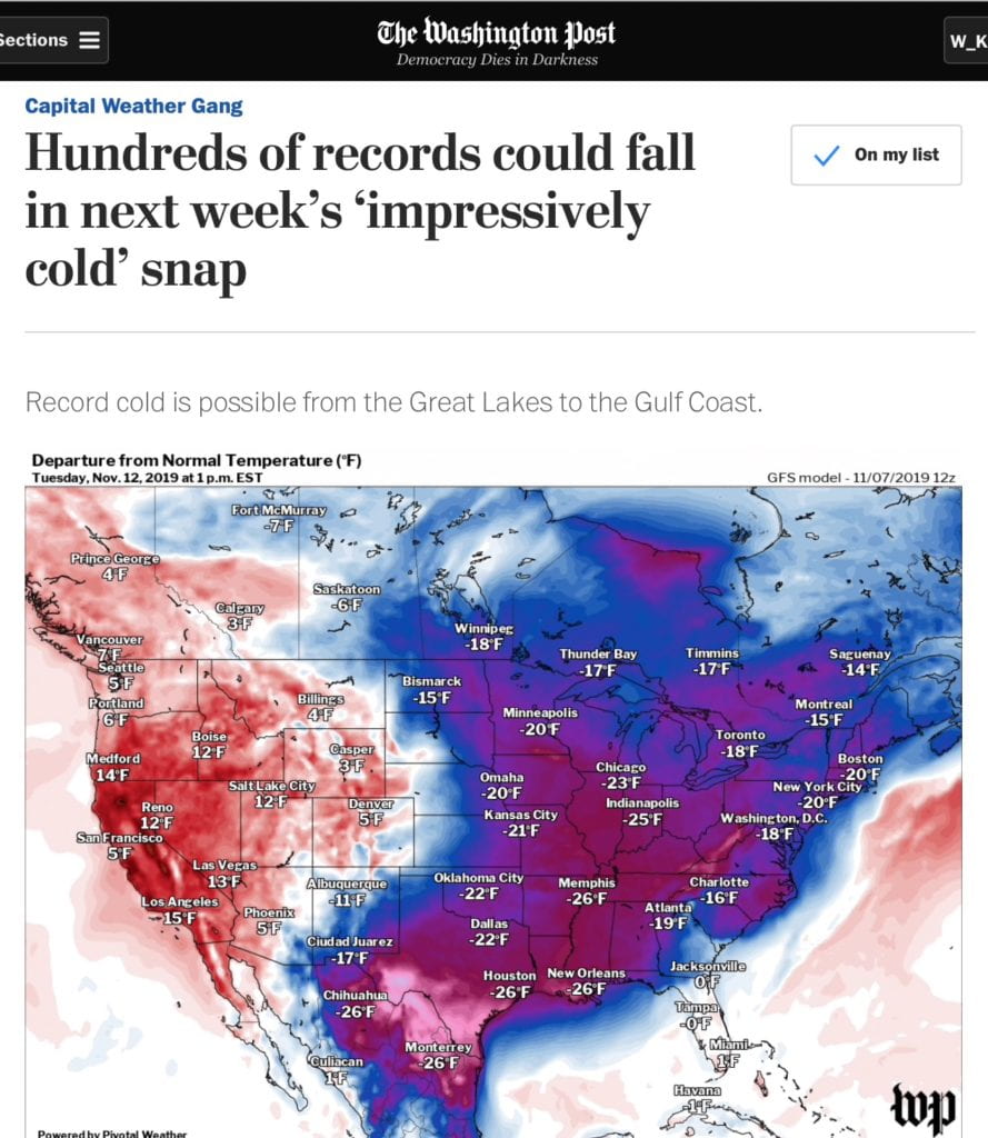 Weather or climate?