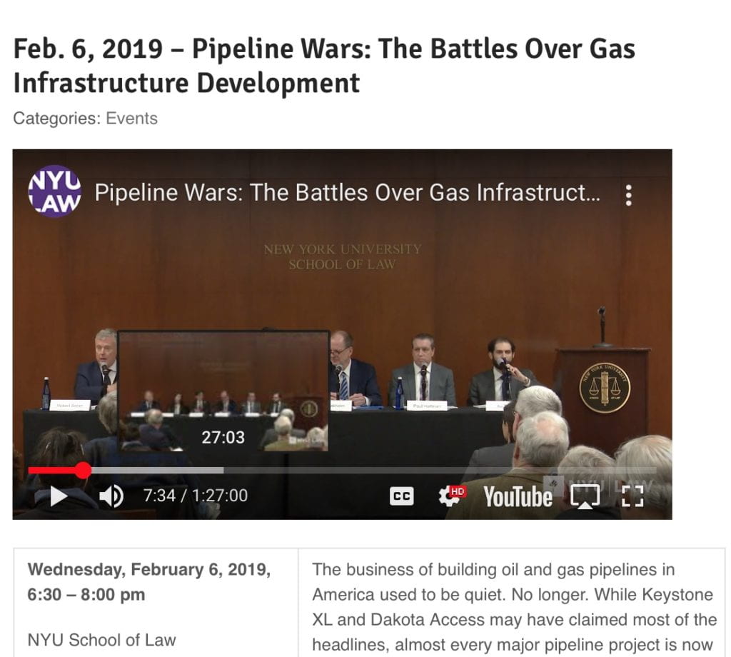 NYU School of Law panel Feb. 6, 2019 Paul Hartman, Senior Policy Advisor, Midstream & Industry Operations, American Petroleum Institute Jeff Makholm, Managing Director, NERA Economic Consulting Jeremy Marwell, Partner, Vinson & Elkins LLP Moneen Nasmith, Staff Attorney, Earthjustice Robert Seber, Partner, Vinson & Elkins LLP; Adjunct Professor of Law, NYU School of Law (moderator) Avi Zevin (’13), Staff Attorney, Institute for Policy Integrity This event is hosted in collaboration with Vinson & Elkins LLP